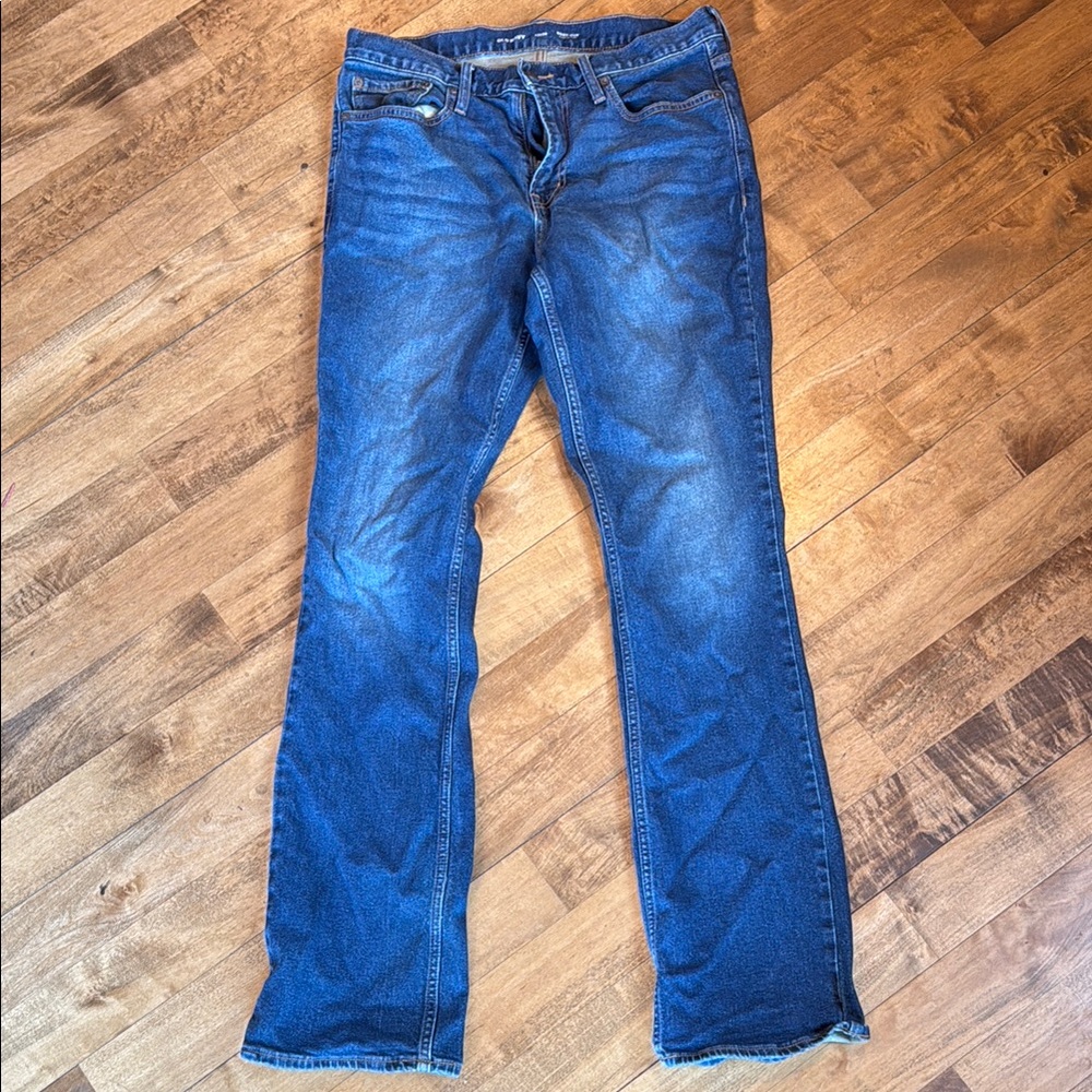 Old Navy Blue Bootcut Jeans with Factory Fading